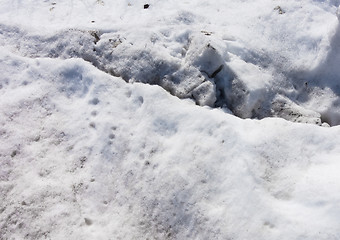 Image showing dirty snow