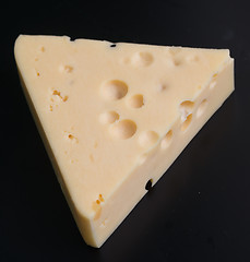 Image showing cheese on black