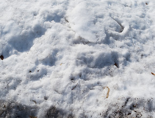 Image showing dirty snow