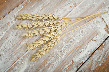 Image showing flour and wheat