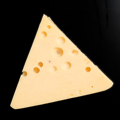 Image showing cheese on black