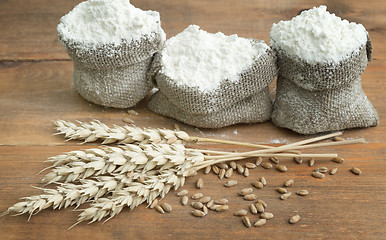 Image showing flour and wheat