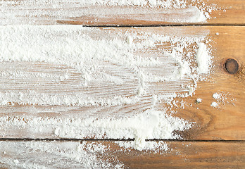 Image showing flour on table