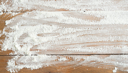 Image showing flour on table