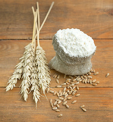 Image showing flour and wheat