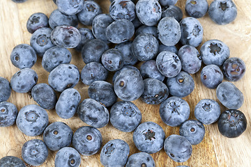 Image showing blue blueberries closeup