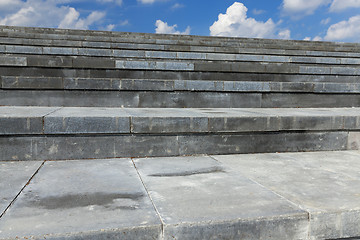 Image showing Stairs made of concrete, close-up