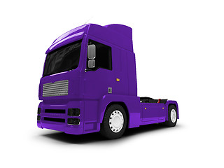 Image showing Bigtruck isolated blue front view