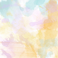 Image showing Beautiful hand painted watercolor background