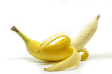 Image showing Peeled yellow banana