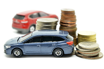 Image showing Saving money for a car concept