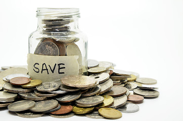 Image showing Calculator and coins 