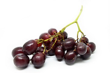 Image showing Fresh red grapes