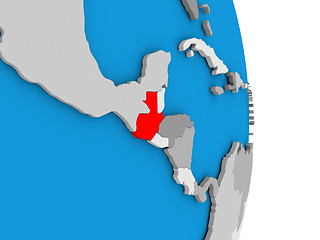 Image showing Guatemala on globe