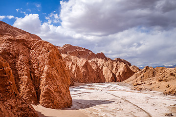 Image showing Valle de la muerte in San Pedro de Atacama, Chile