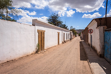 Image showing Street in San Pedro de Atacama, Chile