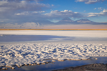 Image showing Laguna Tebinquinche landscape in San Pedro de Atacama, Chile