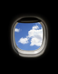 Image showing airplane window