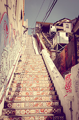 Image showing Vintage lift in Valparaiso, Chile