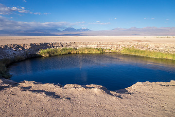 Image showing Ojos del salar landmark in San Pedro de Atacama, Chile