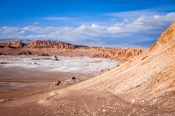 Image showing Valle de la Luna in San Pedro de Atacama, Chile