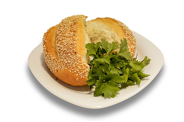 Image showing bun with sesame seeds