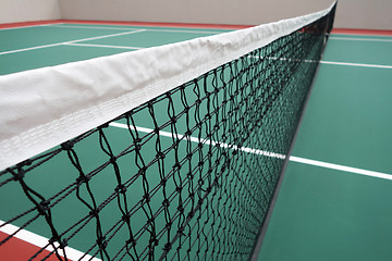 Image showing Newlly built tennis court