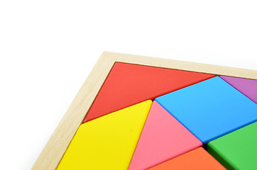 Image showing Chinese art of tangram puzzles