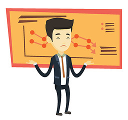 Image showing Bankrupt business man vector illustration.