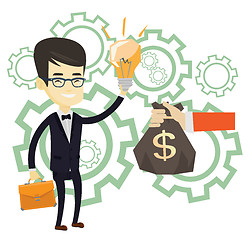 Image showing Successful business idea vector illustration.