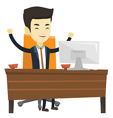 Image showing Successful business man vector illustration.