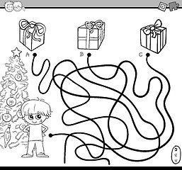 Image showing path maze task for coloring