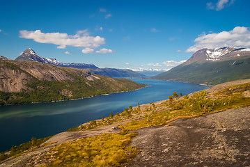 Image showing Scenic Skjomen fjord