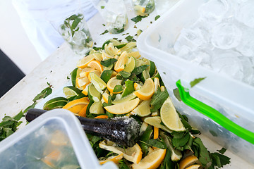 Image showing Ingredients for a refreshing Mojito