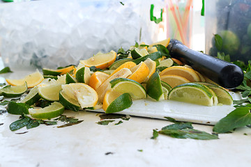 Image showing Ingredients for a refreshing Mojito