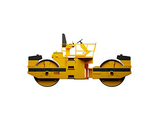 Image showing isolated heavy machine side view