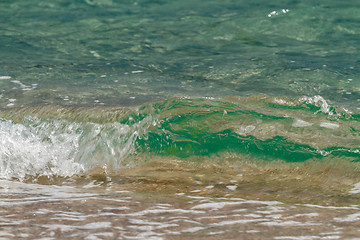 Image showing Seascape with rolling wave