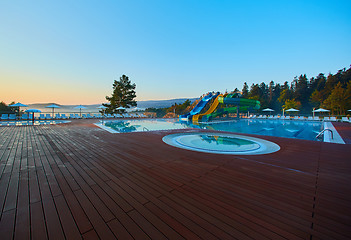 Image showing The luxury pool at 5 star hotel