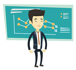 Image showing Bancrupt business man vector illustration.