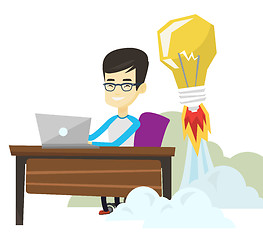 Image showing Successful business idea vector illustration.