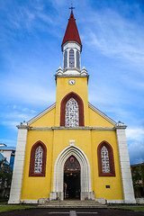 Image showing Papeete city Cathedral, Tahiti island