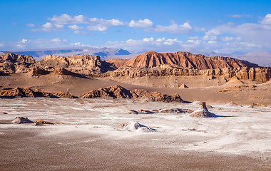 Image showing Valle de la Luna in San Pedro de Atacama, Chile