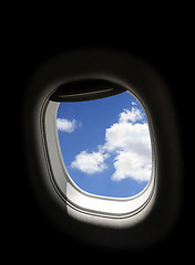 Image showing airplane window