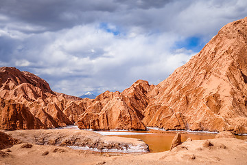 Image showing Valle de la muerte in San Pedro de Atacama, Chile