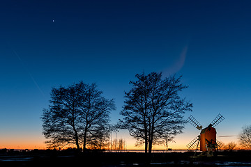 Image showing Swedish colorful twilight view