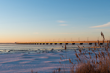 Image showing The Oland Bridge in Sweden