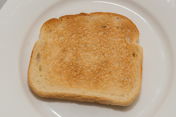 Image showing Newly toasted bread on a plate