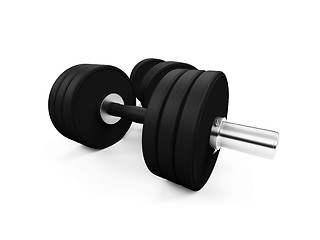 Image showing dumbbells isolated view