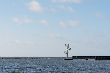 Image showing Outdoors jumptower by a bathing area