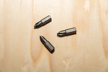 Image showing Screw bits closeup